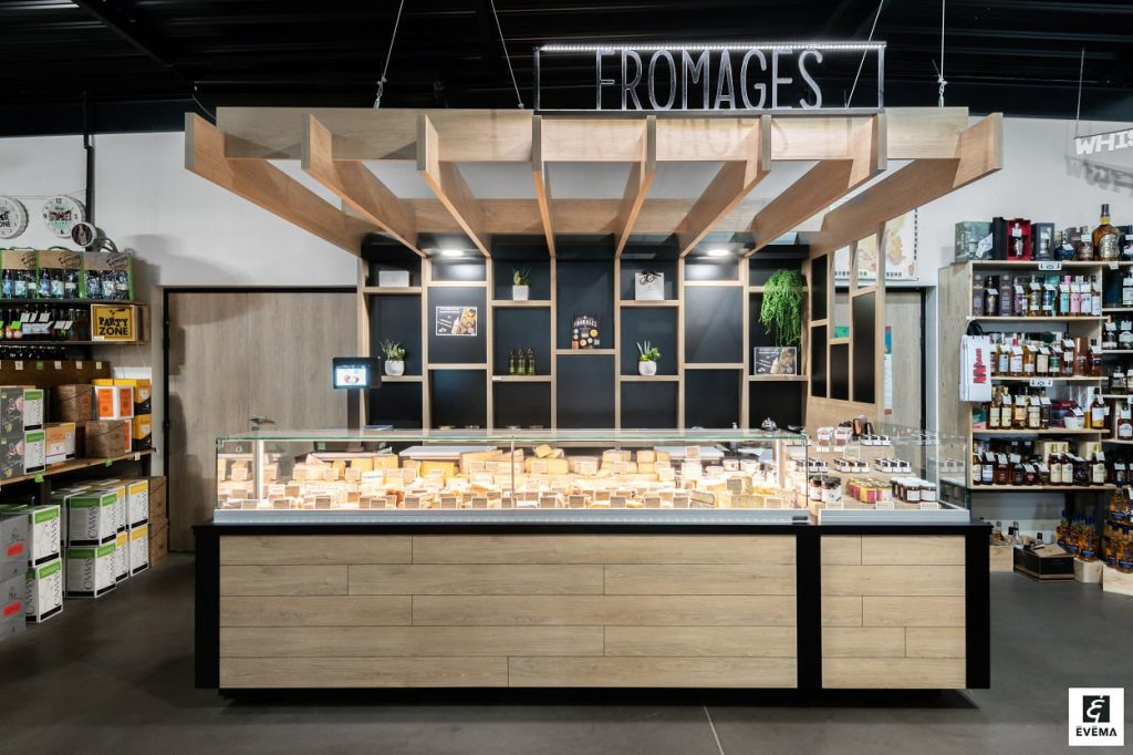 Vitrines frigorifiques fromagerie crèmerie Evema-vitrines